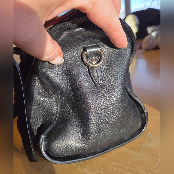 Authentic Burberry Black Leather Handbag/Crossbody/Satchel - Picture 13 of 16